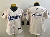 Women's Los Angeles Dodgers Team Big Logo Cream 2025 Tokyo Series Limited Stitched Jersey,baseball caps,new era cap wholesale,wholesale hats